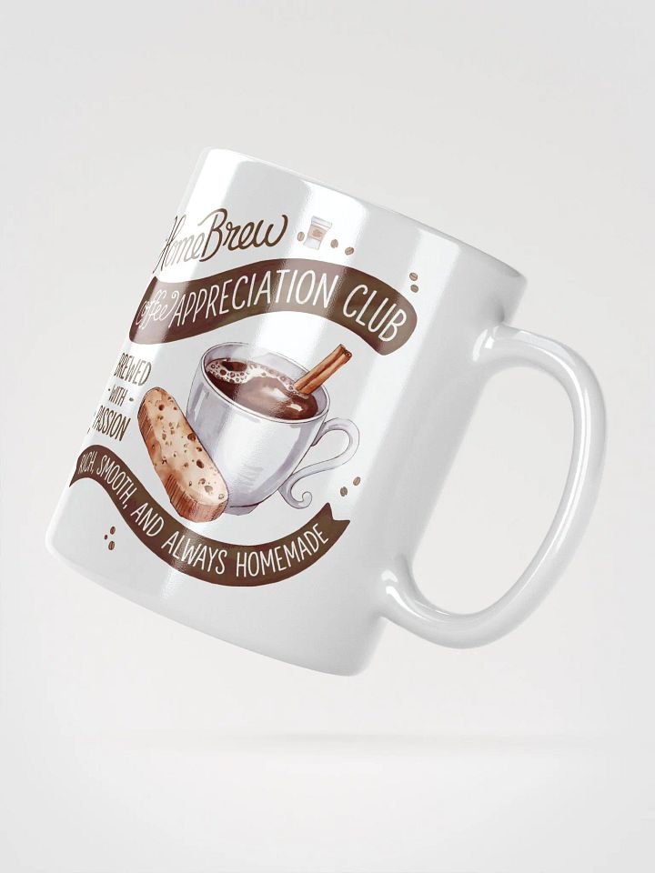 Home Brew Coffee Appreciation Club White Glossy Mug product image (6)