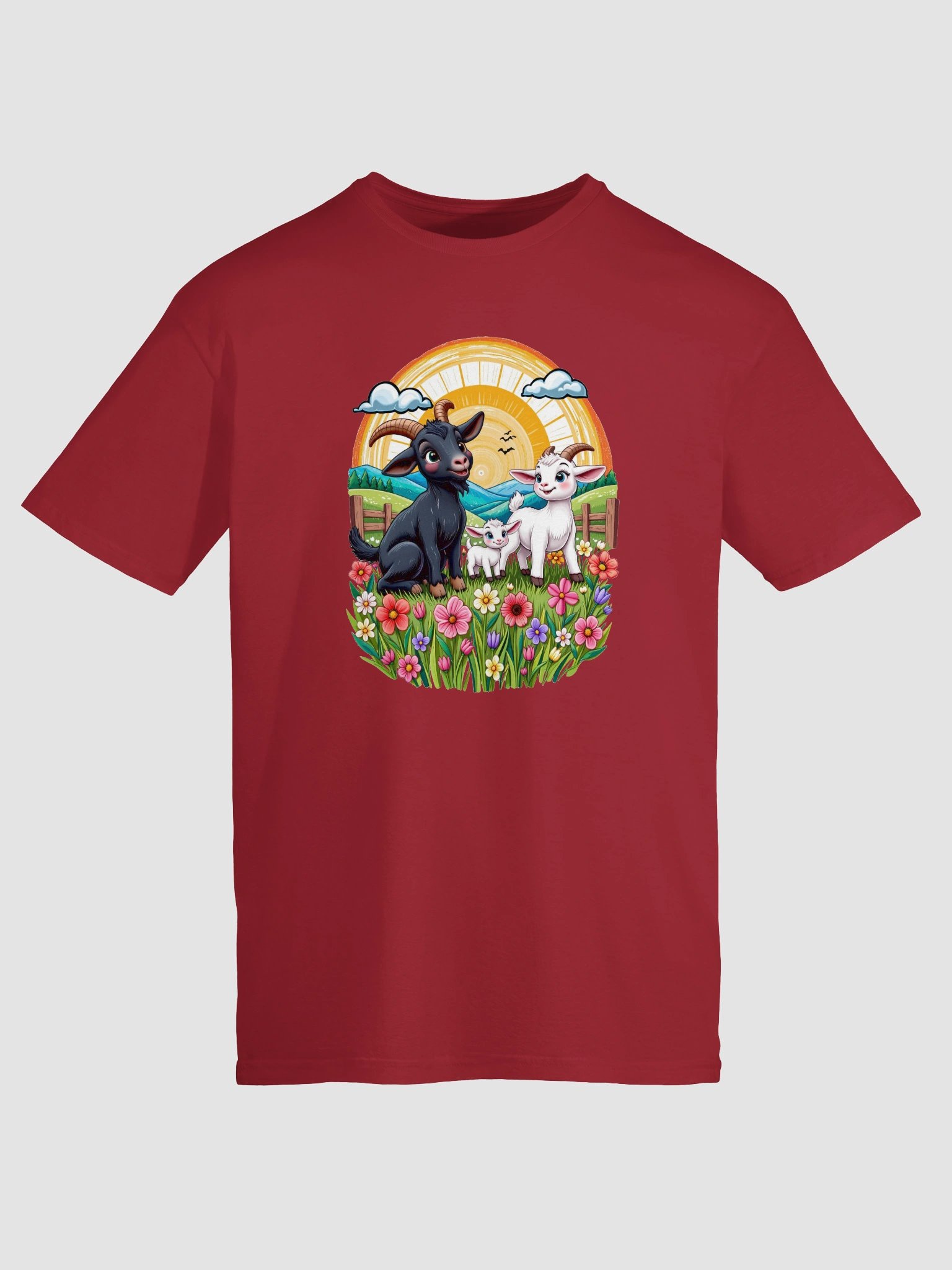 Pastoral Paradise Goat Trio T-Shirt product image (41)