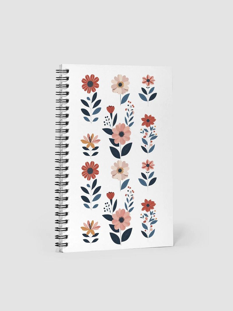 Geometric Floral Bliss Spiral Notebook