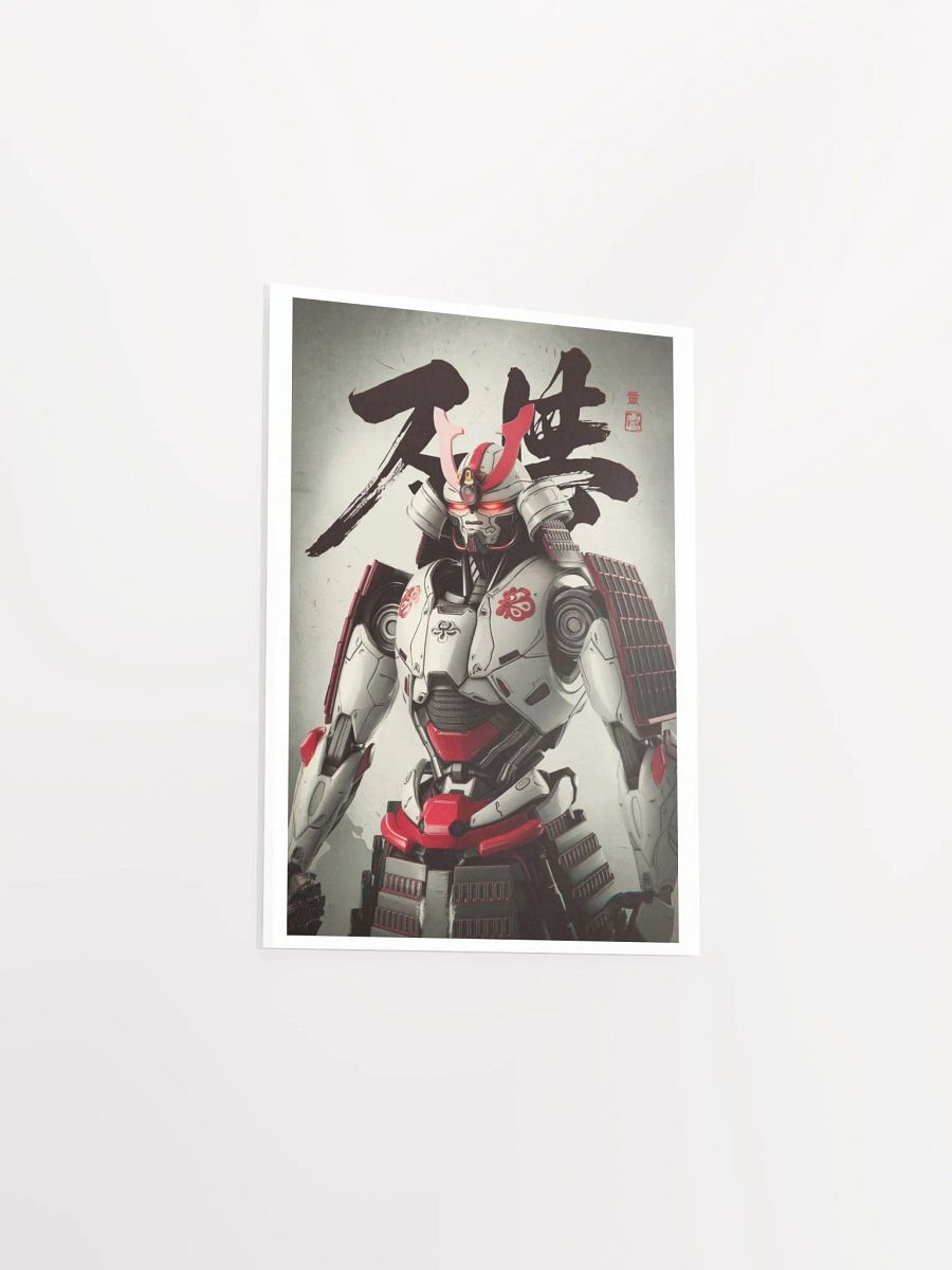 Cyber Samurai: Red Oni Warrior I Enhanced Matte Paper Poster product image (3)