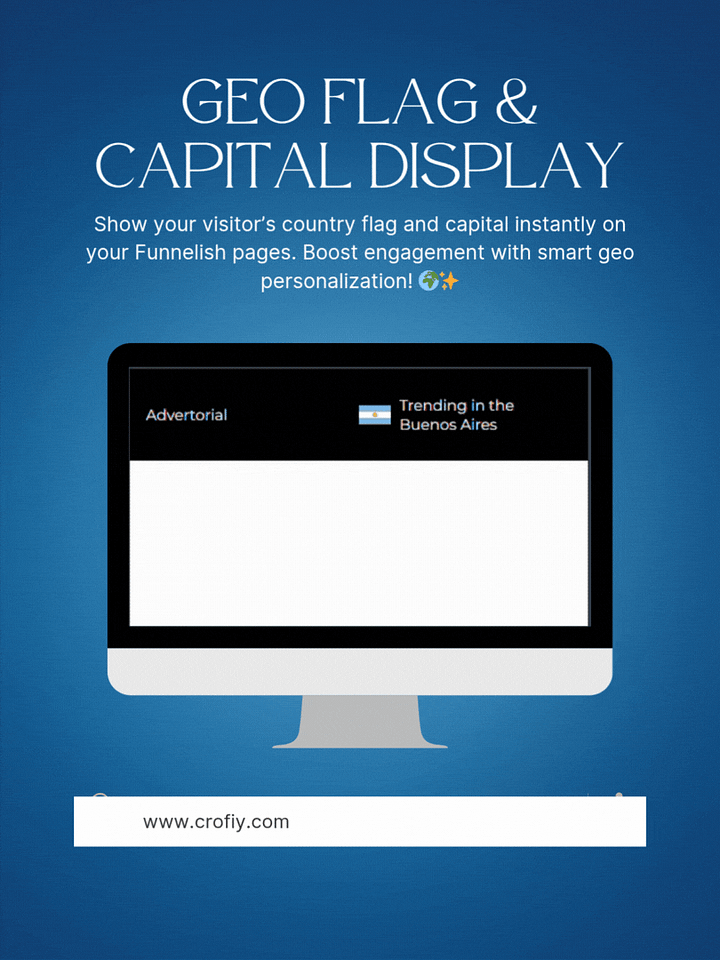 Funnelish Geo Flag & Capital Display Addon product image (1)