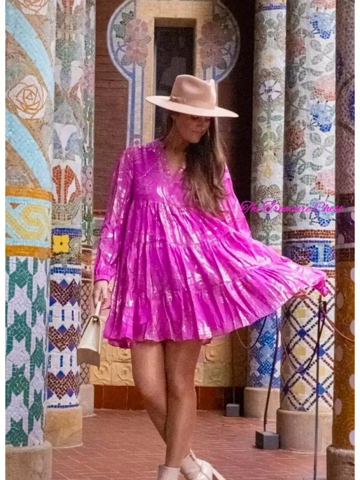 Lilly Pulitzer NWT Sarita Silk Dress Wild Fuchsia 🎉 Size 10,12,14,16 product image (1)