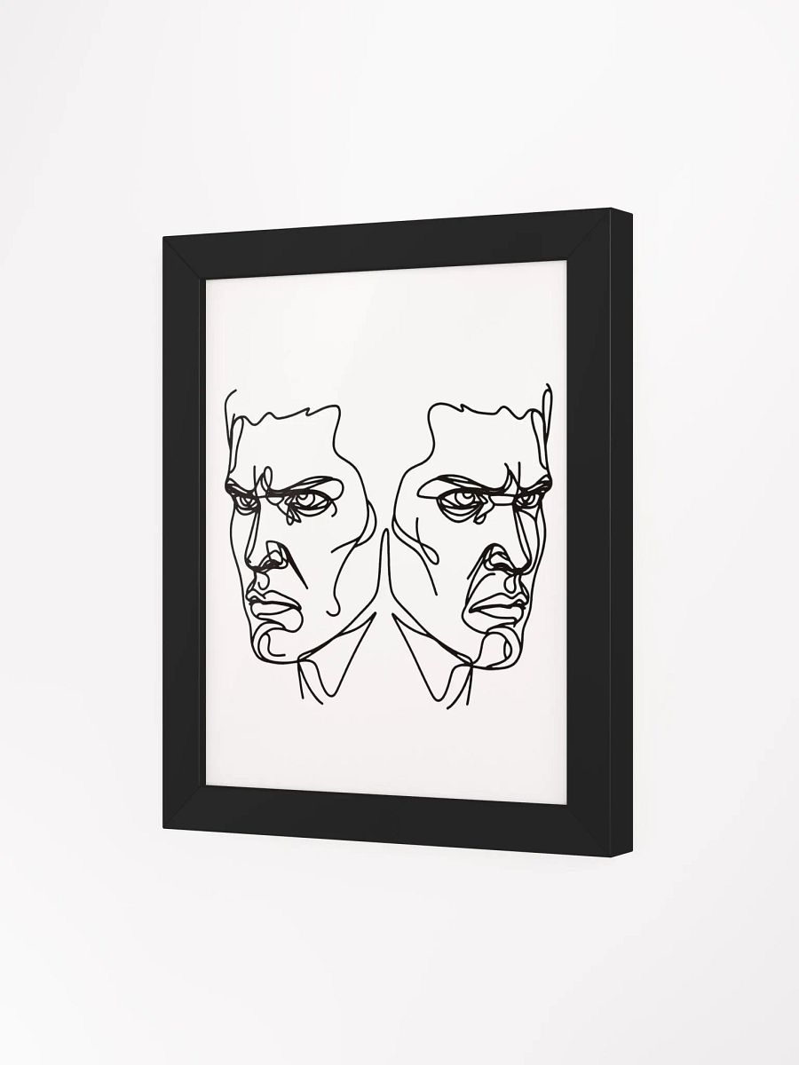 Angry Faces Line Art Framed Poster product image (83)