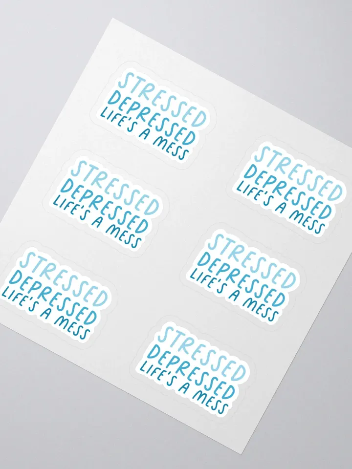 Stressed & Depressed Stricker (MEDIUM Sheet) product image (2)