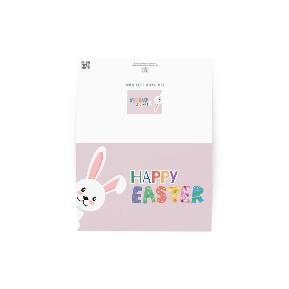 Cute Bunny Happy Easter Greeting Card product image (5)