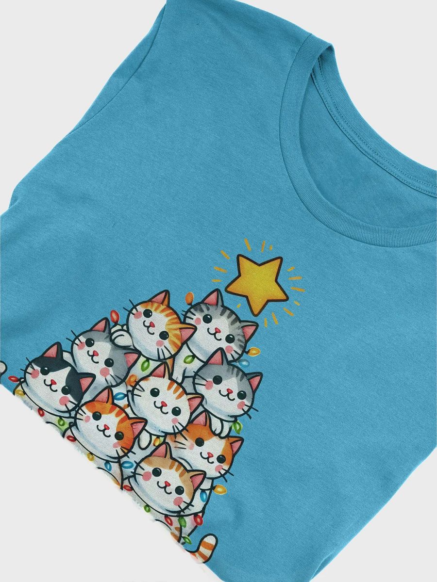Meowy Catmas - Christmas Cat Tree T-Shirt product image (48)
