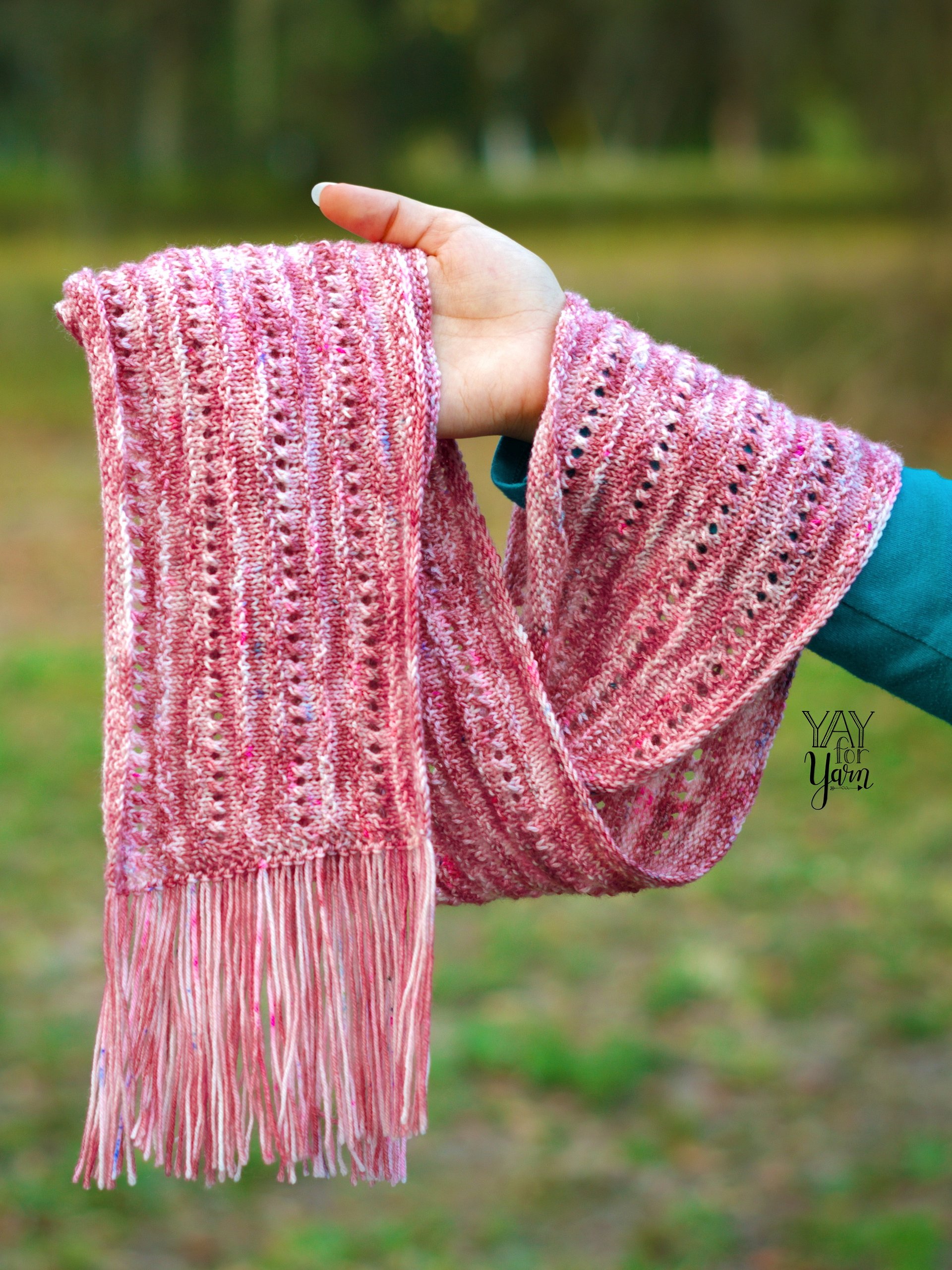 Wild Rose Scarf - PDF Knitting Pattern & Video Tutorial product image (4)