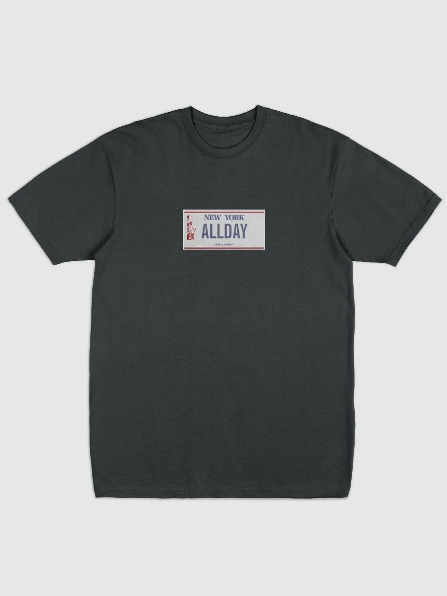 ALLDAY License Plate Tee Black product image (2)