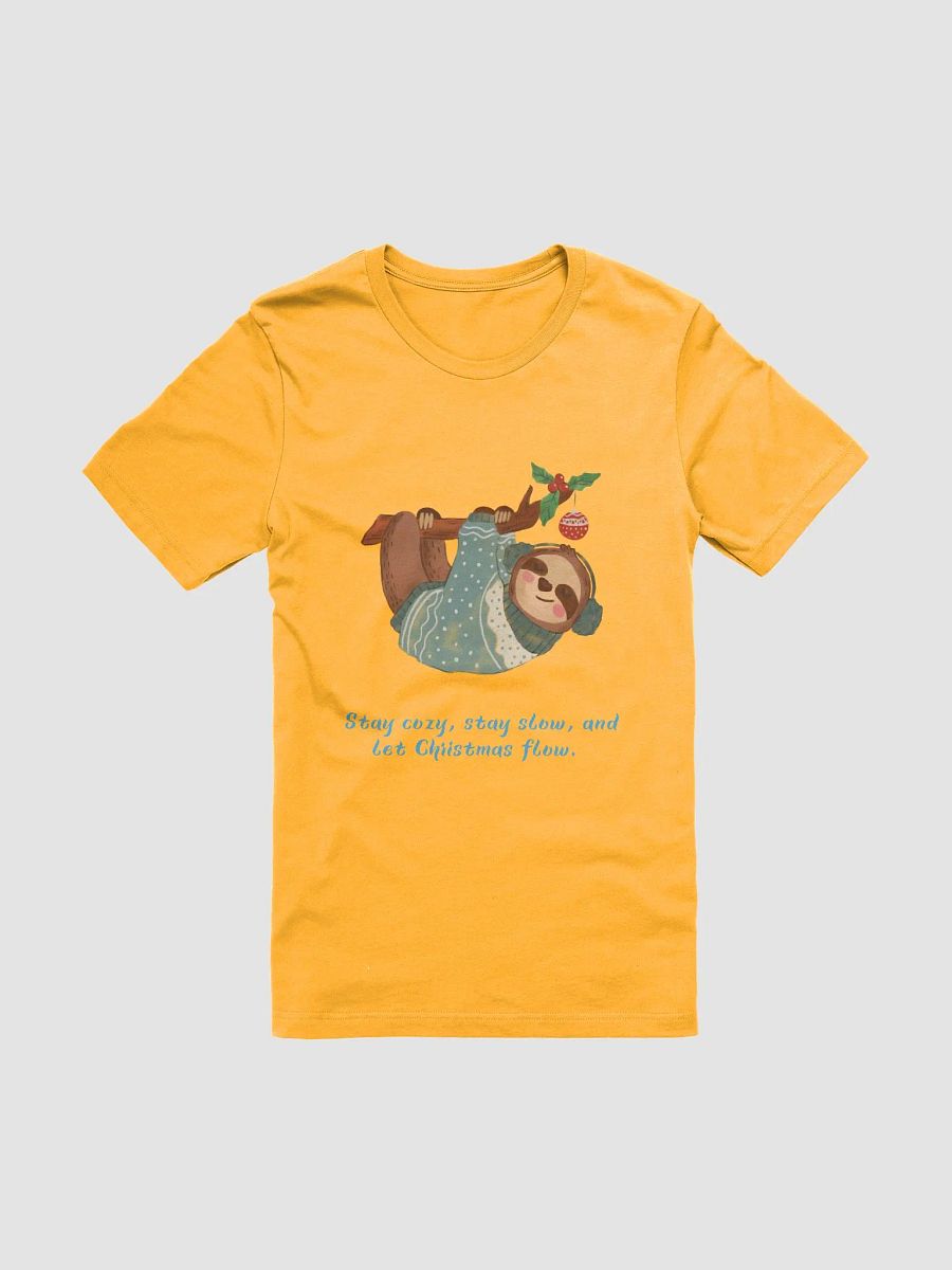Cozy Sloth Christmas T-Shirt product image (1)