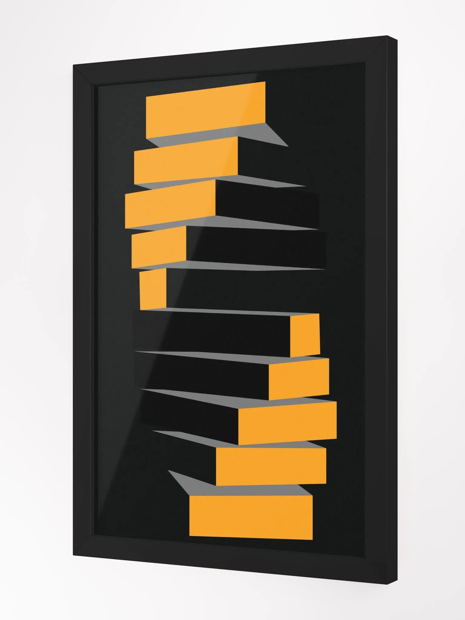 Blocks Framed Twisted Poster product image (4)