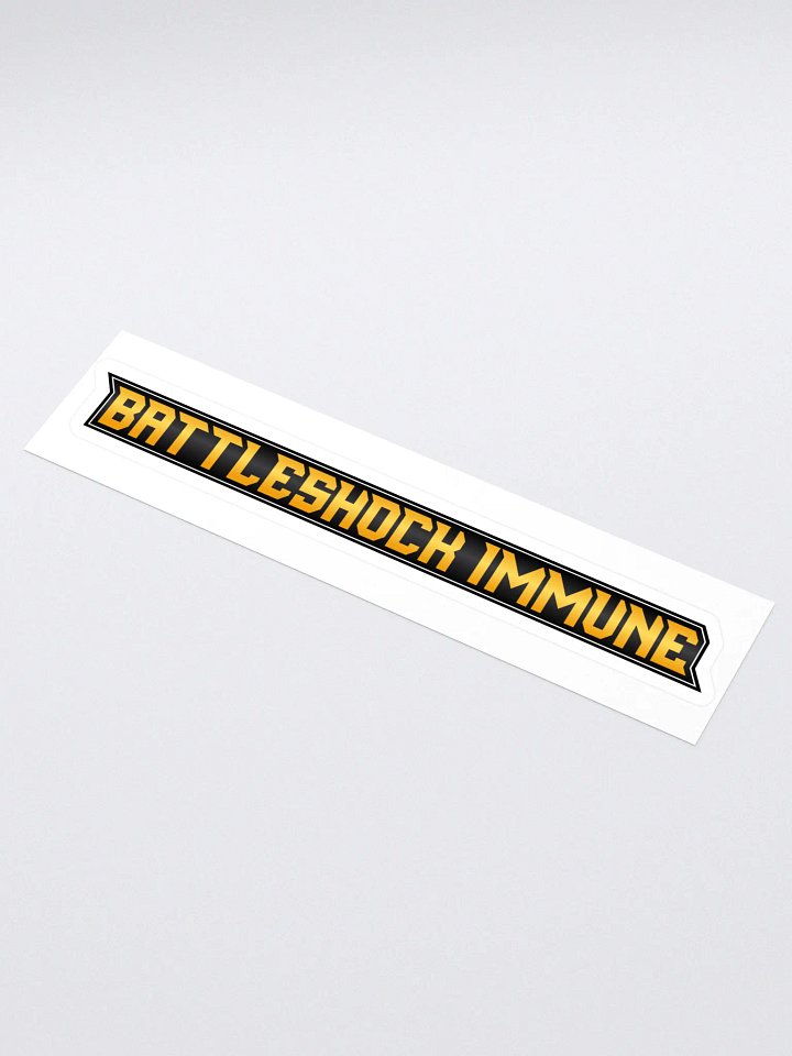 Battleshock Immune Bumper Sticker product image (1)