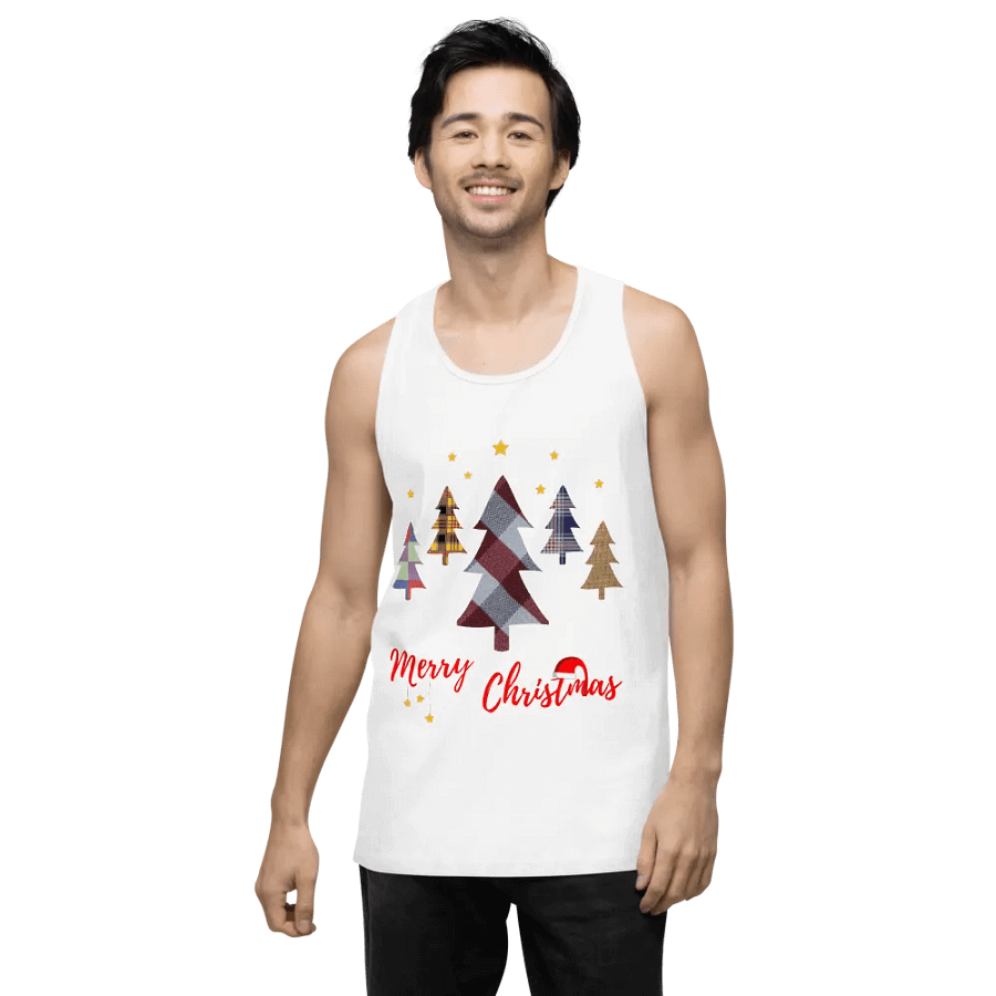 Happy Holidays in Christmas Men's Premium Tank Top product image (57)