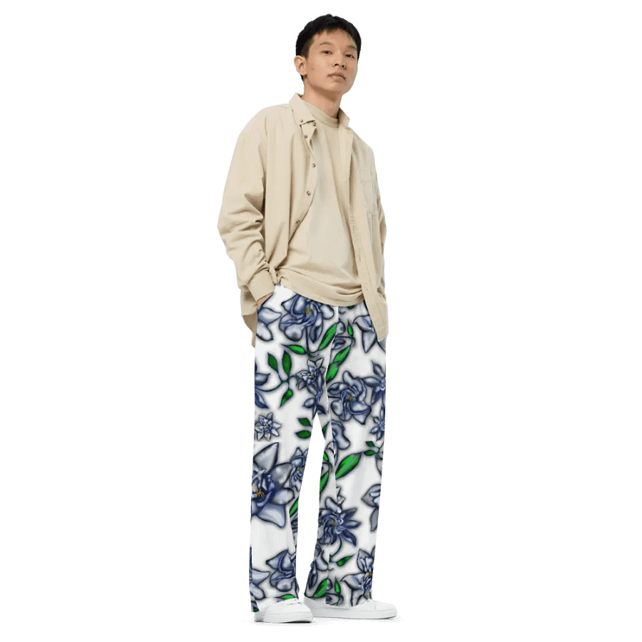 Gardenias On White Wideleg Pants product image (3)