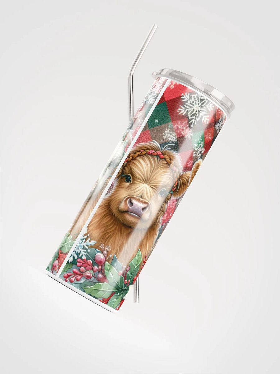 20 oz Let It Snow Highland Cow Tumbler product image (6)