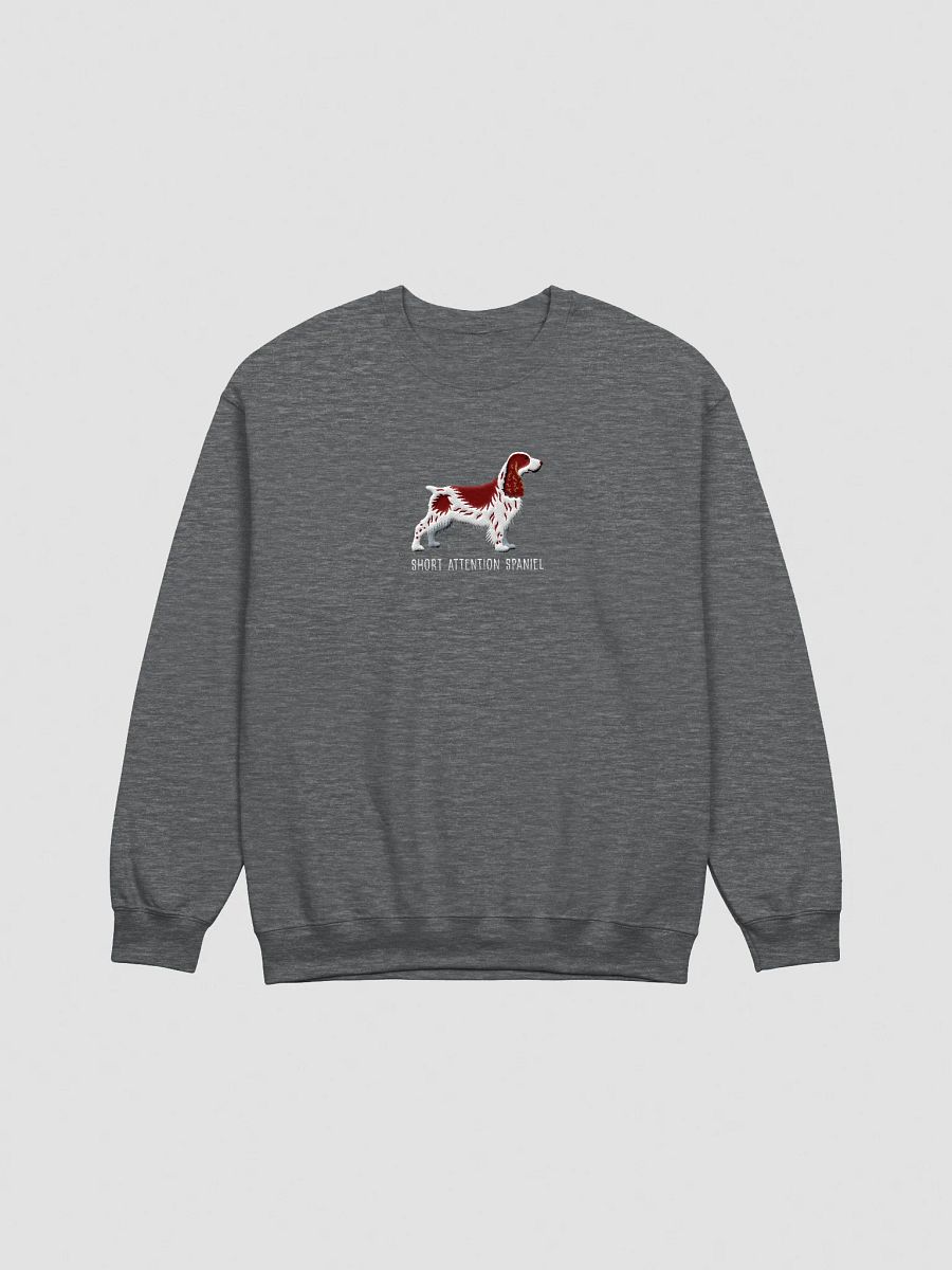 Short Attention Spaniel Sweatshirt (Embroidered) of a Field Spaniel(Liver & White) product image (10)