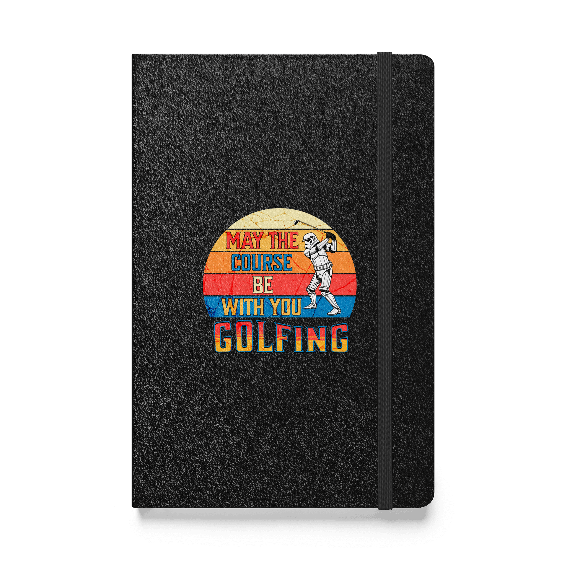May The Course Be With You Golfing Galactic Hardcover Journal product image (1)