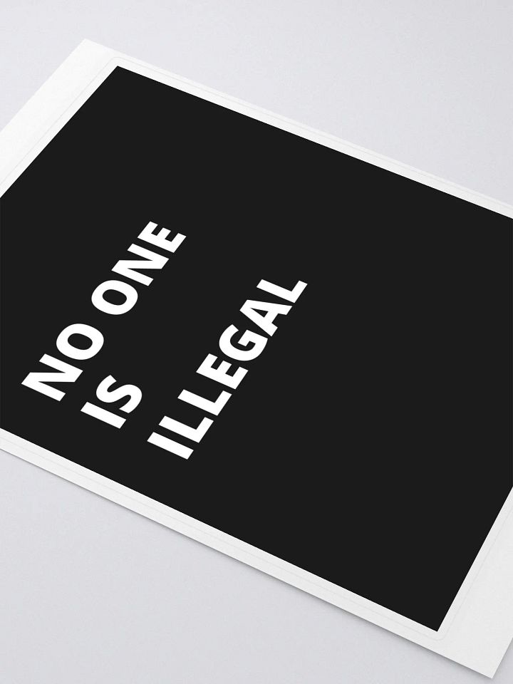 PRIS- NO ONE IS ILLEGAL - Kiss Cut Sticker Sheet with Background product image (2)