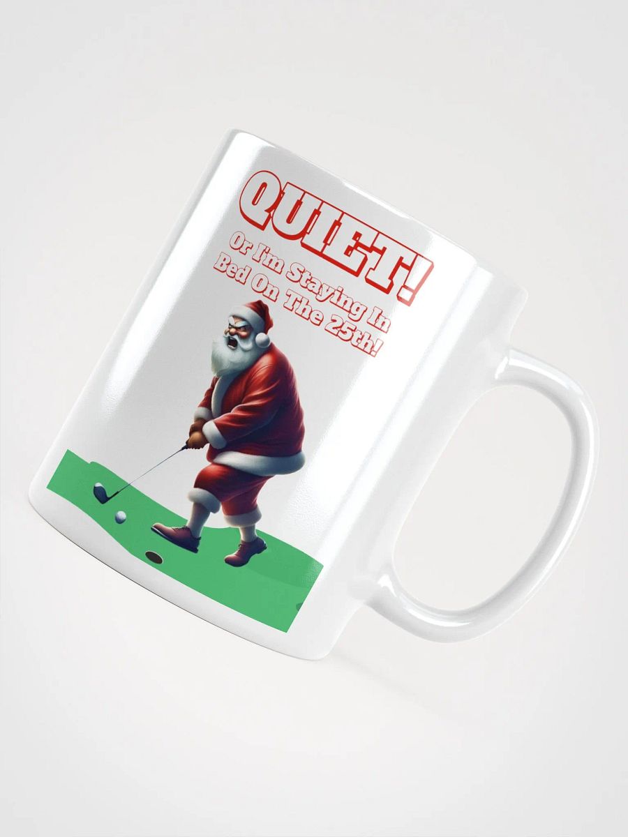 Quiet - Santa Claus Golfing White Mug product image (10)