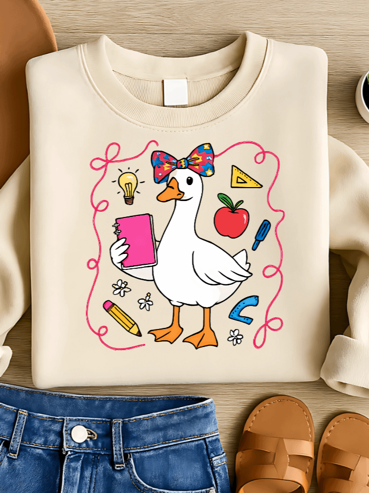 Coquette Teacher T-Shirt Sublimation PNG – Girly Back to School Design with Bows & Hearts – Cute Aesthetic Clipart for Trendy Educators – 300 DPI Instant Download product image (1)