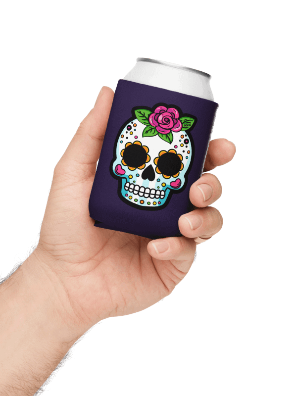 The Sugar Skull - Coozie Can Cooler product image (1)