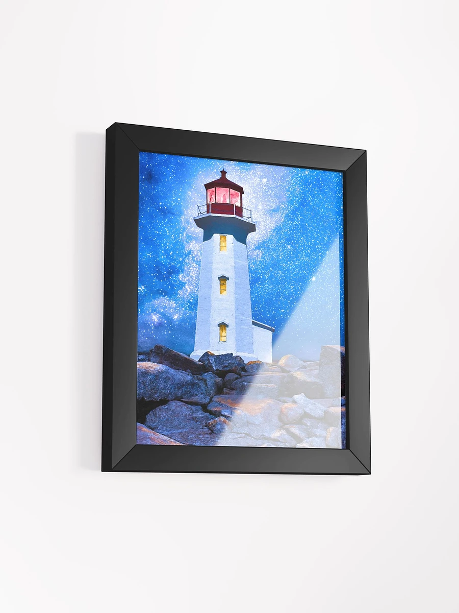 Peggy's Cove Lighthouse By Night - Nova Scotia Framed Poster product image (2)