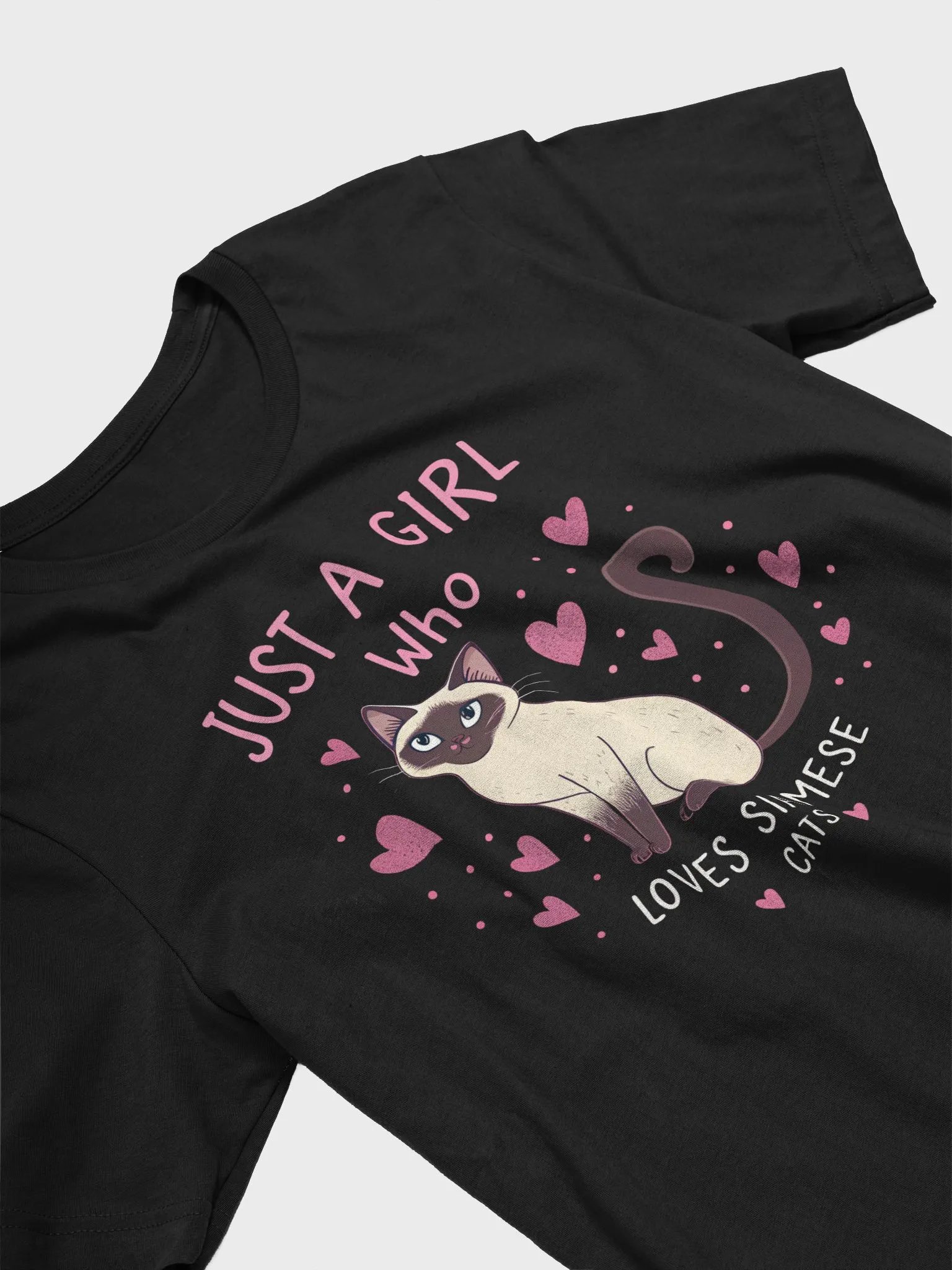 Just A Girl Who Loves Siamese Cats T-Shirt | Cute Siamese Cat Lover Shirt | Funny Pet Owner Gift Tee product image (3)
