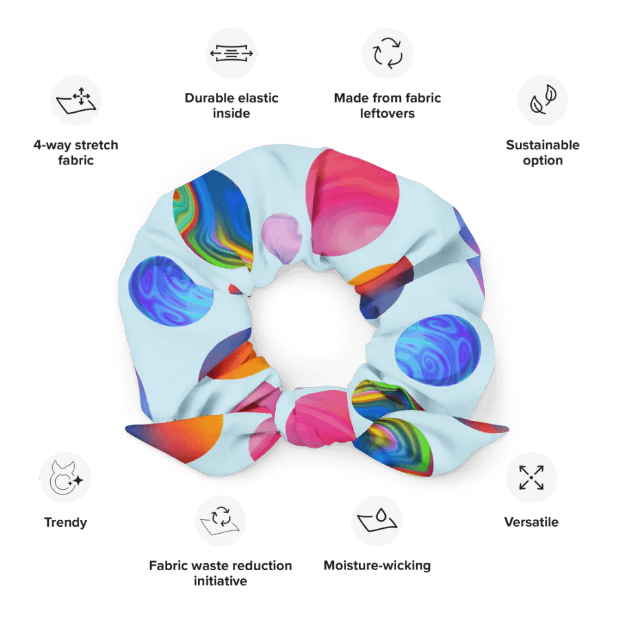 Gradient Circles All-Over Scrunchie product image (3)