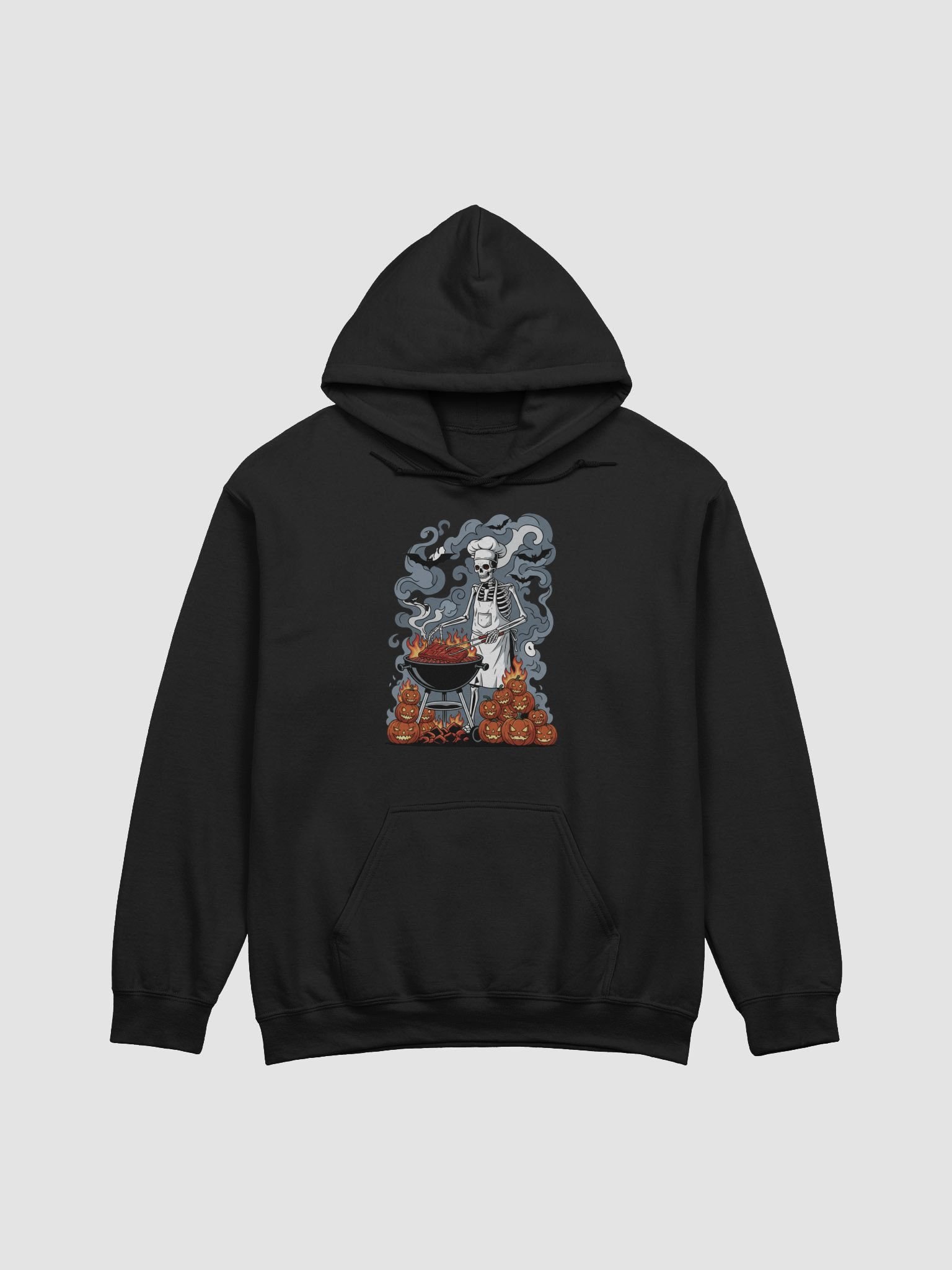 Skeleton Pitmaster: Midnight Kettle BBQ Hoodie product image (3)