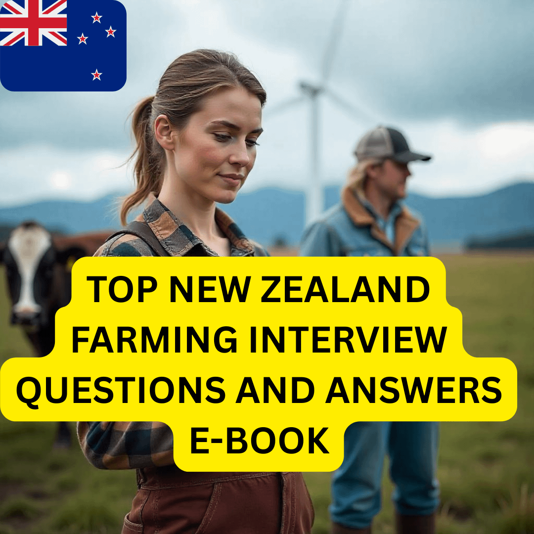 Top New Zealand Farming Interview Questions and Answers E-Book product image (1)