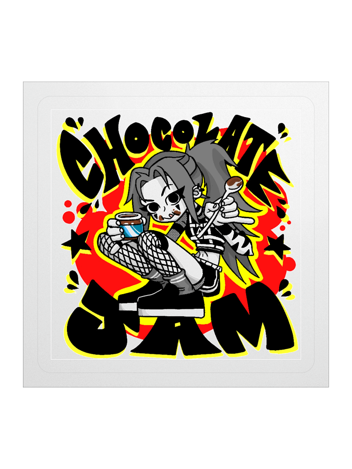 CHOCOLATE JAM - Red Sticker product image (1)