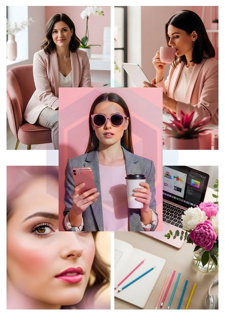 230 AESTHETIC PINK BOSS BABE STOCK PHOTOS BUNDLE FOR EMPOWERED FEMALE BRANDING product image (2)