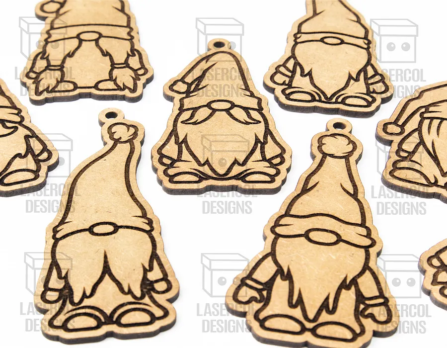 Christmas Gnomes Ornaments - Laser Cut Files product image (4)