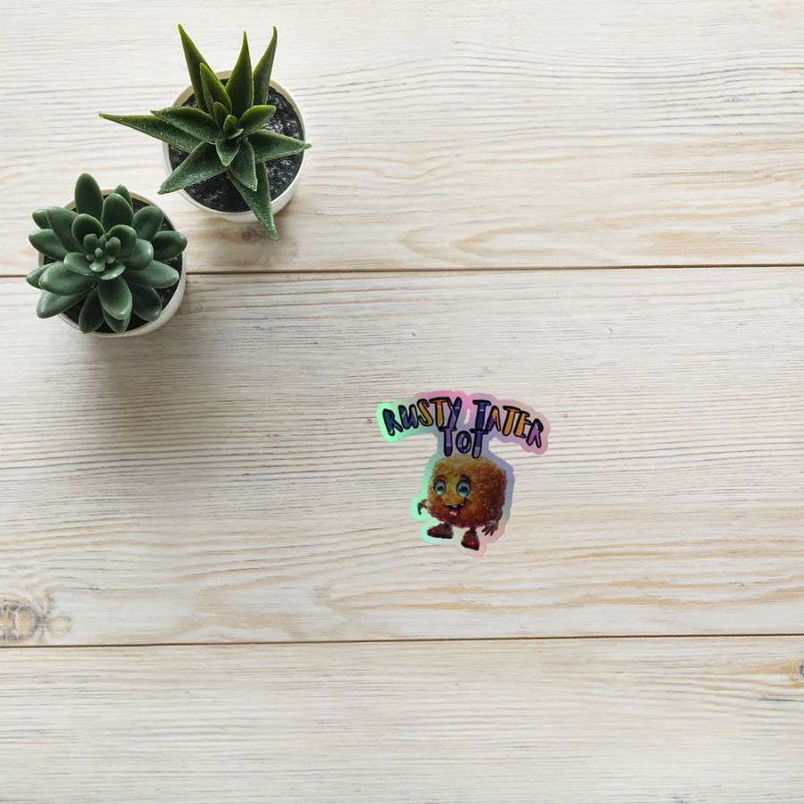 Rusty Tater Tot Holographic Sticker product image (8)