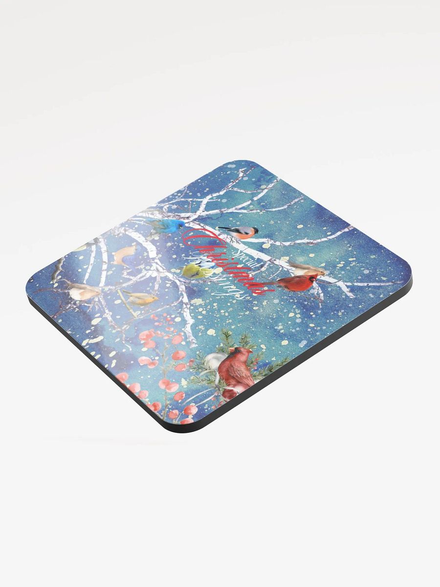 Winter Birds Christmas Coaster Set gift for entertainers friends colleagues product image (3)