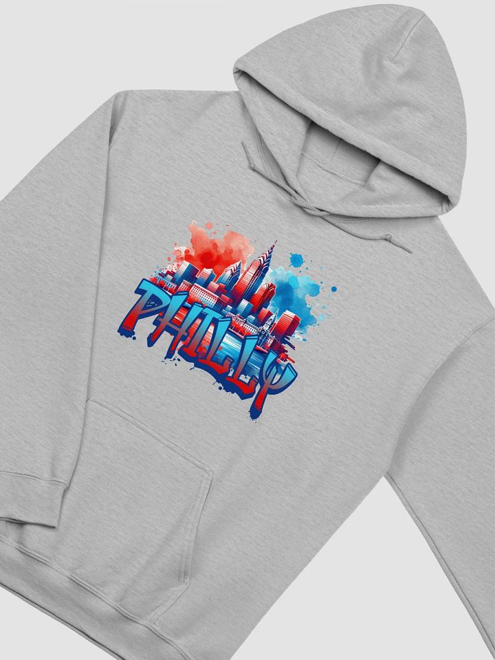 PHILLY CITYSCAPE HOODIE - RED/BLUE product image (31)