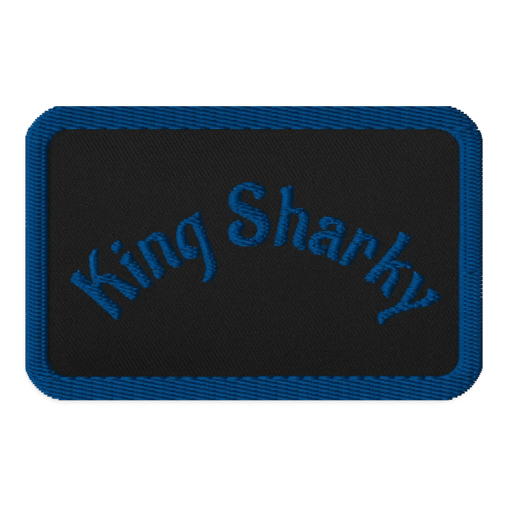 King Sharky Embroidered Patch product image (1)