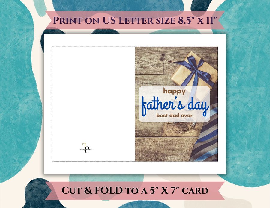 Tie & Cuff Links Father's Day Card product image (2)