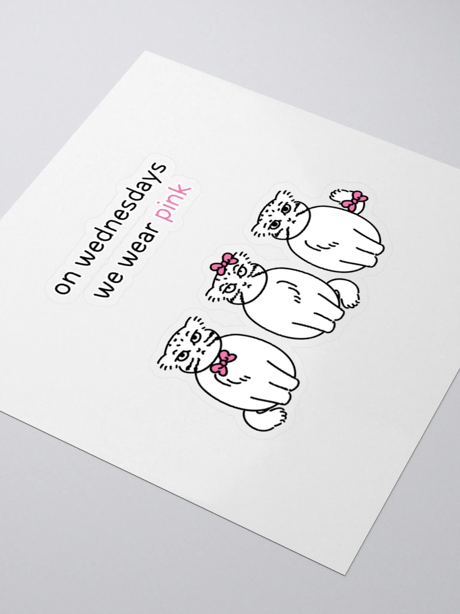 Pink Wednesdays Manul - Sticker product image (8)