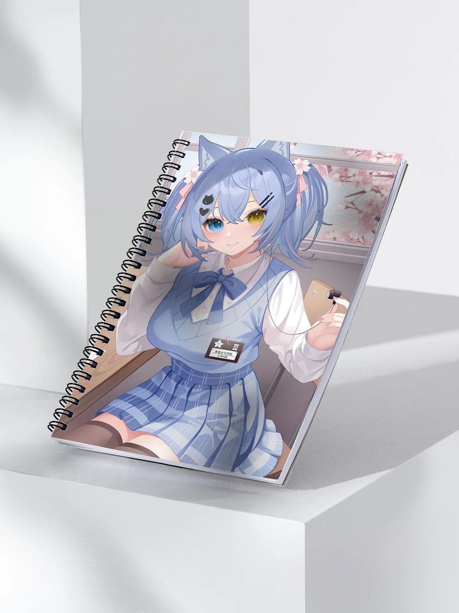 Blue School Girl Notebook product image (3)