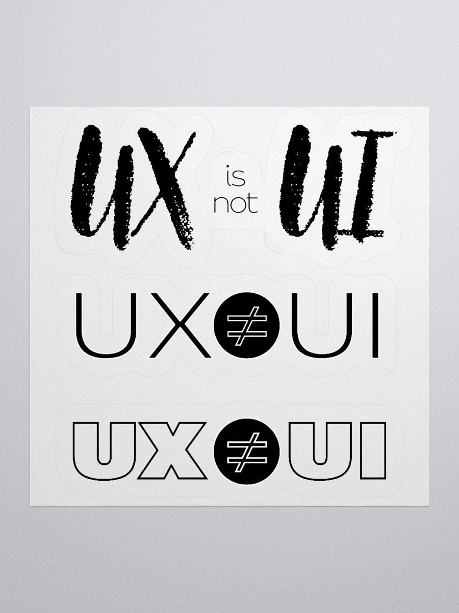 UX is not UI Custom Cut Vinyl Stickers product image (3)