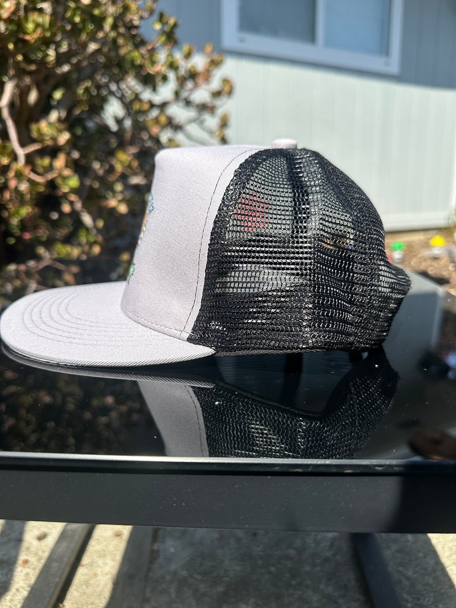 Button the Busker Snapback OG Street Art (Gray + Black) product image (4)