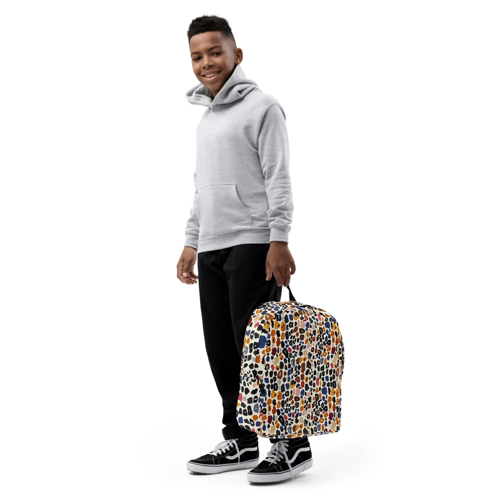 Eclectic Leopard Print Laptop Backpack product image (8)