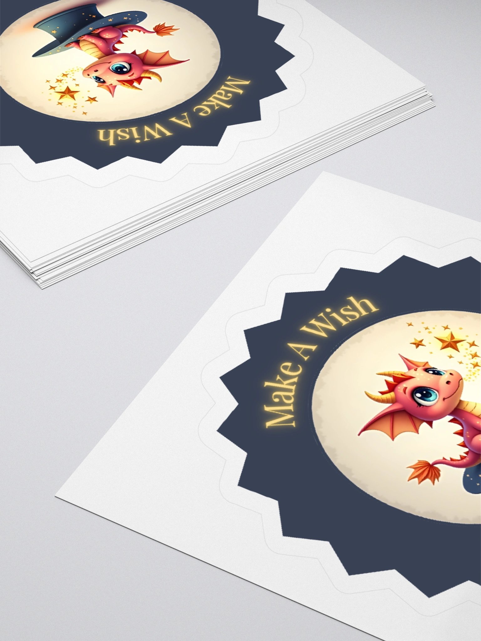 Make A Wish – Magical Pink Baby Dragon Sticker product image (4)