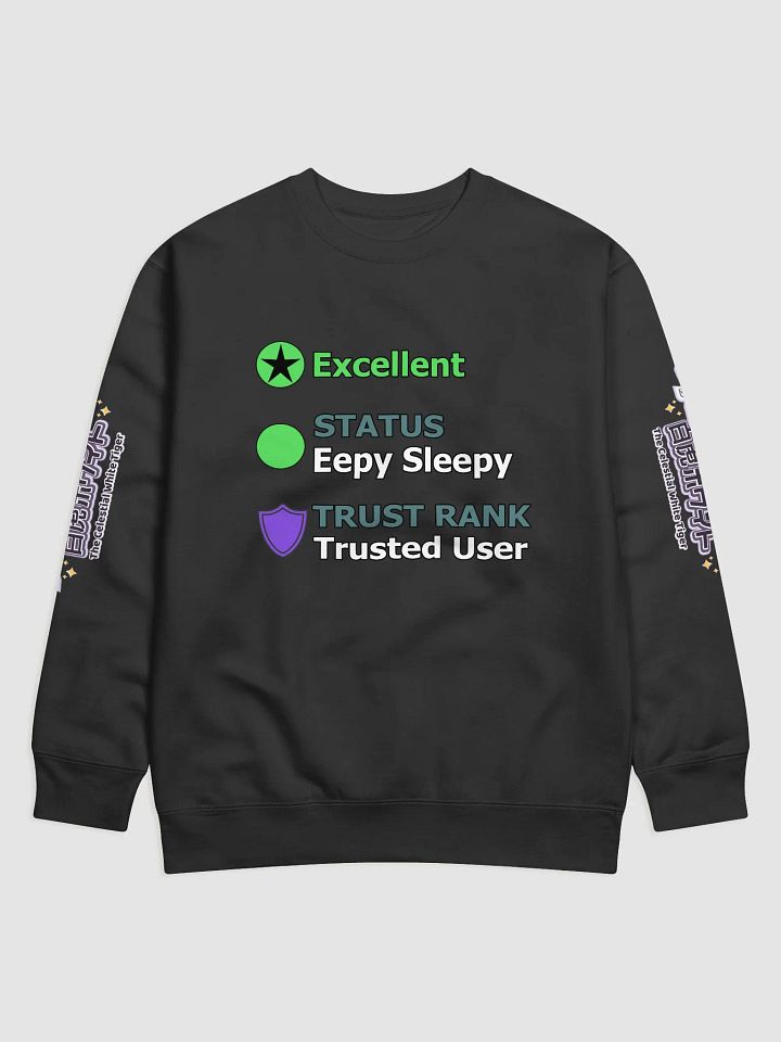 Premium Sweatshirt - Byakko VR Stats Eepy Sleepy Edition product image (3)