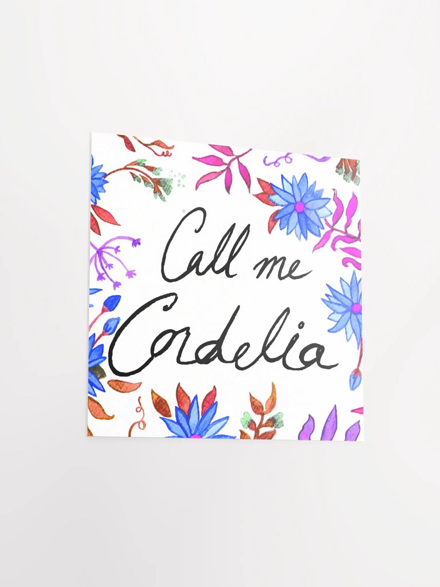 Call Me Cordelia – Blue Flowers Art Print product image (3)