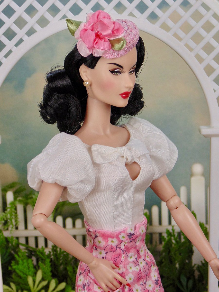 Emma floral OOAK fashion for 12” fashion dolls product image (4)