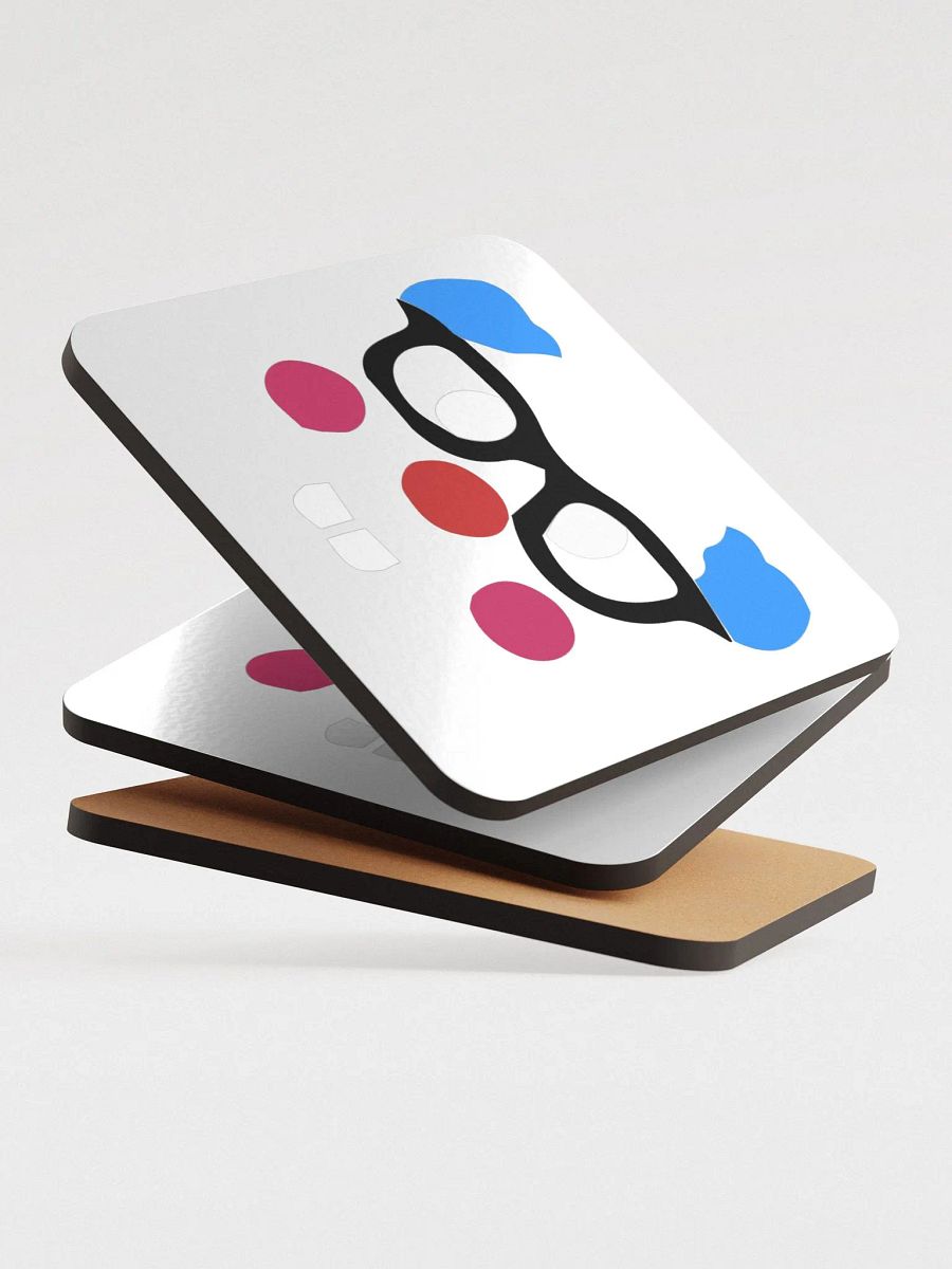 Nerd Clown Glossed Cork Coasters product image (4)