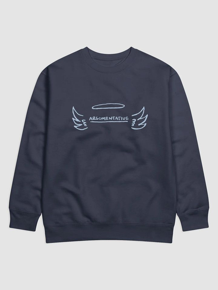 ANGELIC (light blue design) Printed Premium Cotton Crewneck product image (17)