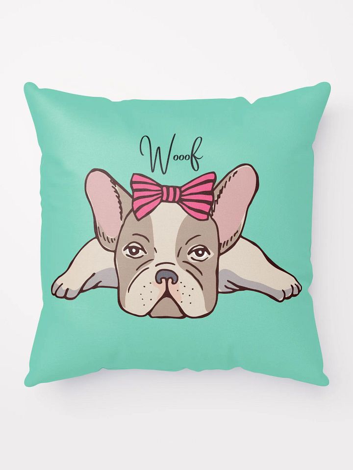 Girly French Bulldog Pillow product image (1)