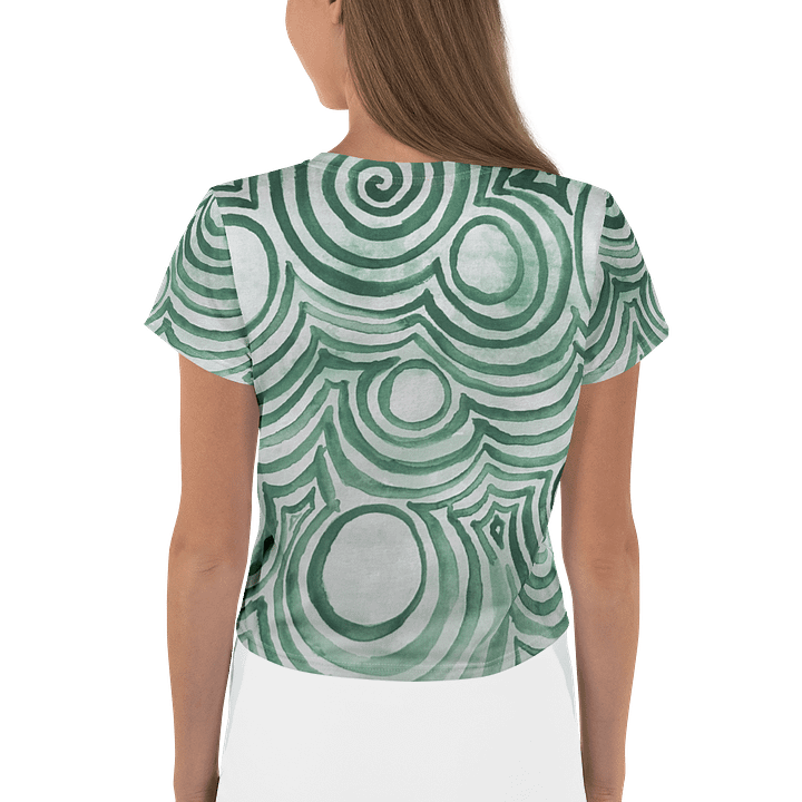 "Green Swirl" Crop Top product image (2)